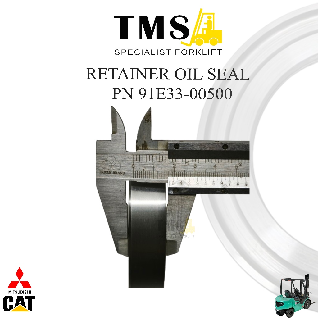 91E33-00500 Retainer OIL Seal 91E3300500 Mitsubishi Forklift CAT LIFT Truck - Gambar 2