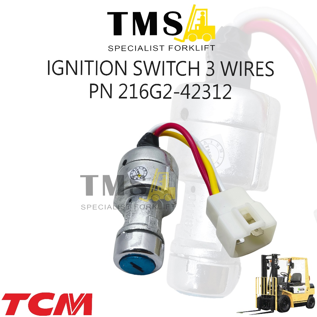 Ignition Switch Forklift kunci kontak key 3 Kabel Part Number 216G2-42312 TCM – Kunci Kontak Forklift 3 kabe; - Gambar 3