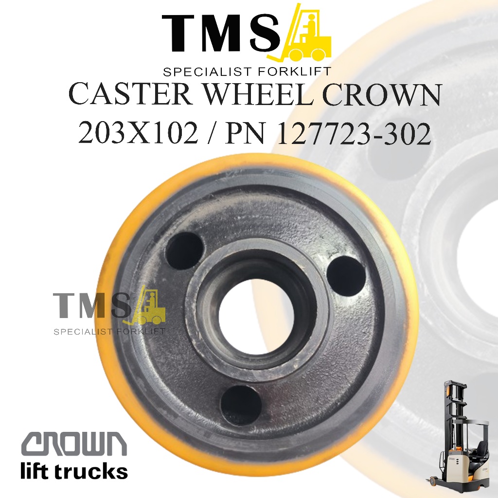 Roda Caster Crown Reachtruck Forklift 203x102 127723-302 127723 Caster Wheel Crown RR5700 RD