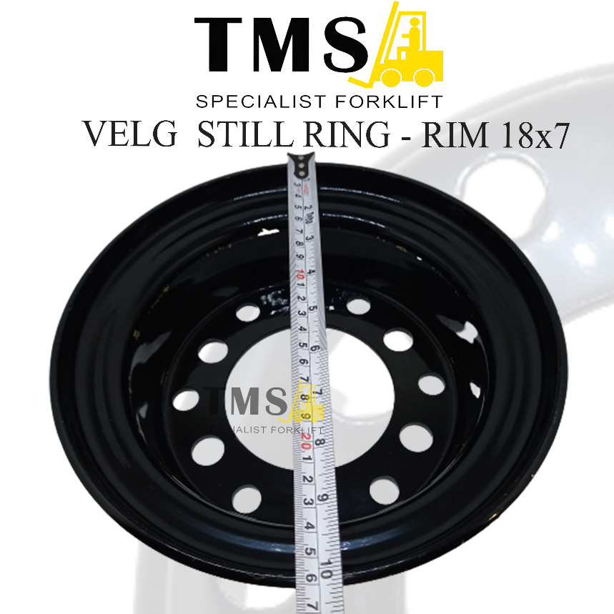 Velg Forklift Toyota Wheel RIM 18x7 7FB20-25 8FB20-25 Steel Ring - Gambar 5