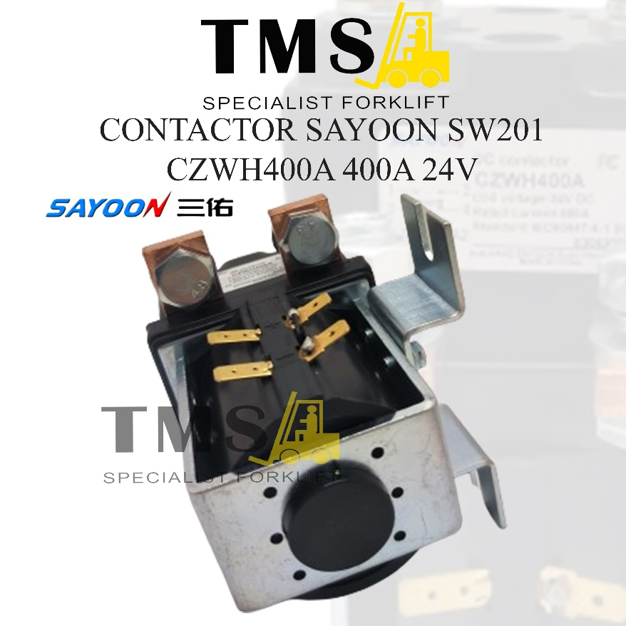 Contactor Sayoon SW201 CZWH400A 400A 24V Electric Forklift Battery Car - Gambar 4