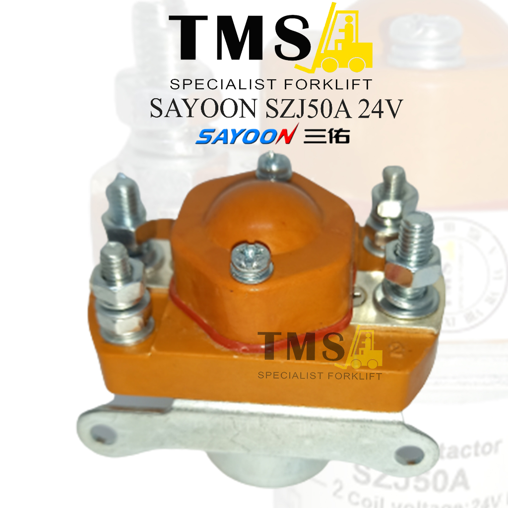 Contactor Sayoon 50A SZJ50A MJZ50A 24V Normally Open 1 NO Forklift - Gambar 2