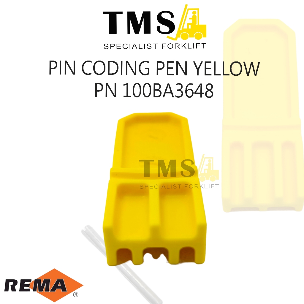 Coding Pin Yellow REMA 100BA3648 Socket Battery Forklift Electric - Gambar 2