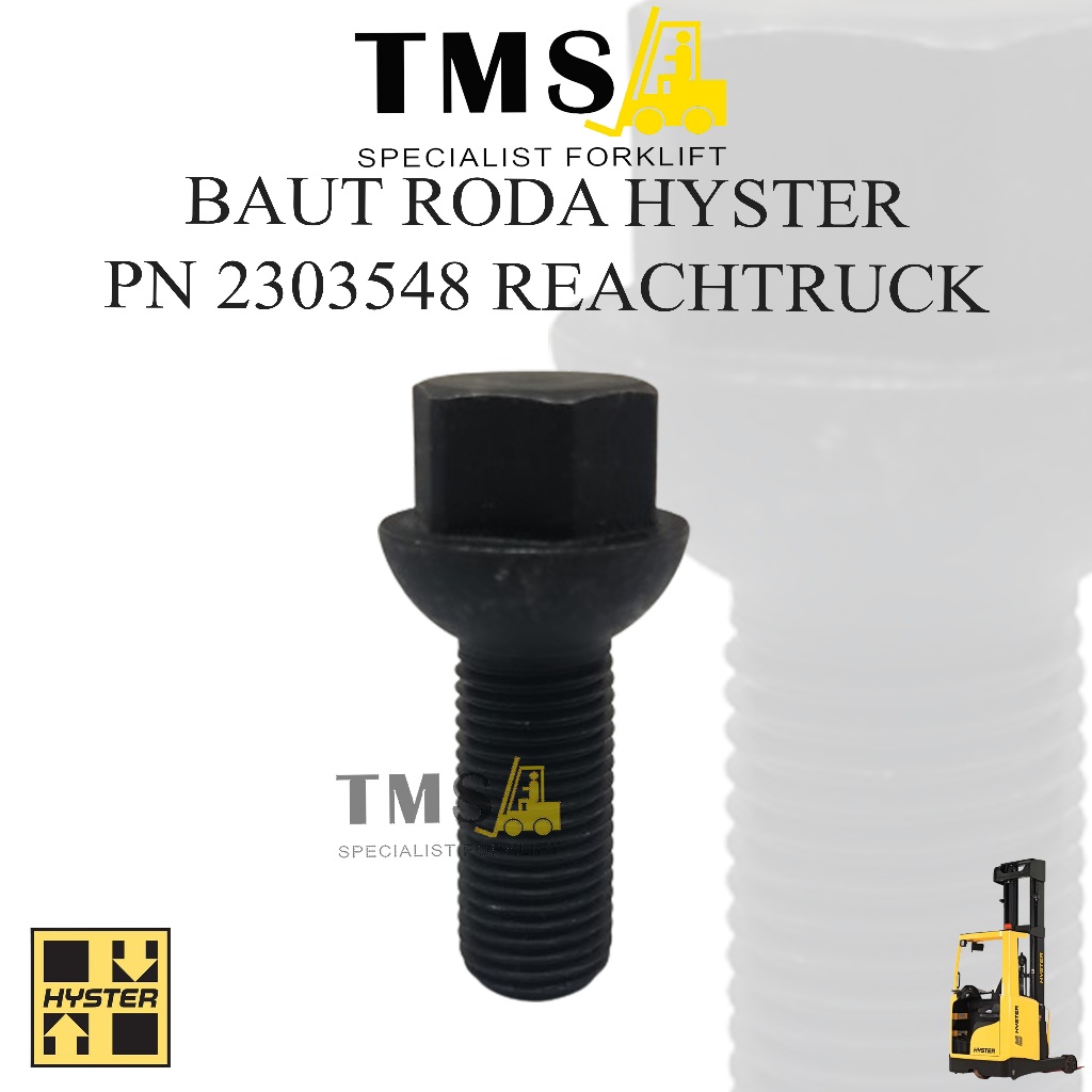 Baut Roda 2303548 WHEEL BOLT Hyster Forklift Parts Stud Forklift M14 - Gambar 5