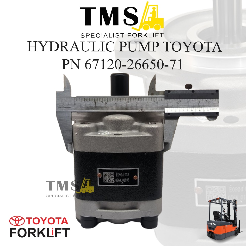 Pompa Hidrolik Toyota Forklift 67120-26650-71 8FD 2 Ton - 3 Ton Counter Balance Hydraulic Pump 1DZ - Gambar 2