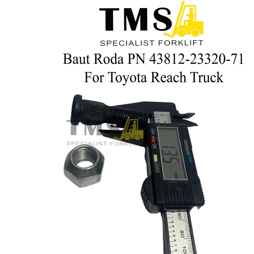 Toyota Wheel Bolt PN 43812-23320-71 Baut Roda Toyota Reach Truck - Gambar 4