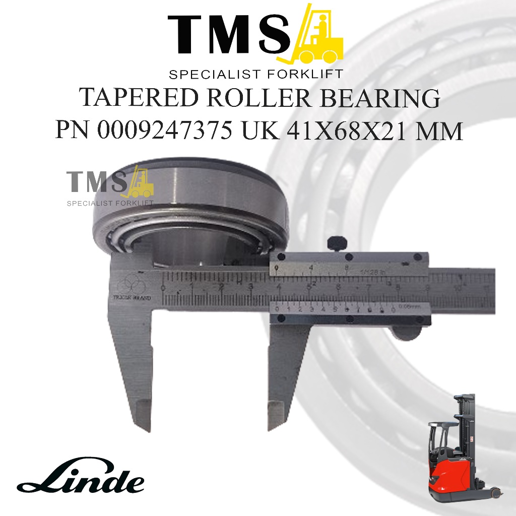 Tapered Roller Bearing 0009247375 41x68x21 Linde Forklift R14 R16 Load Wheel - Gambar 5