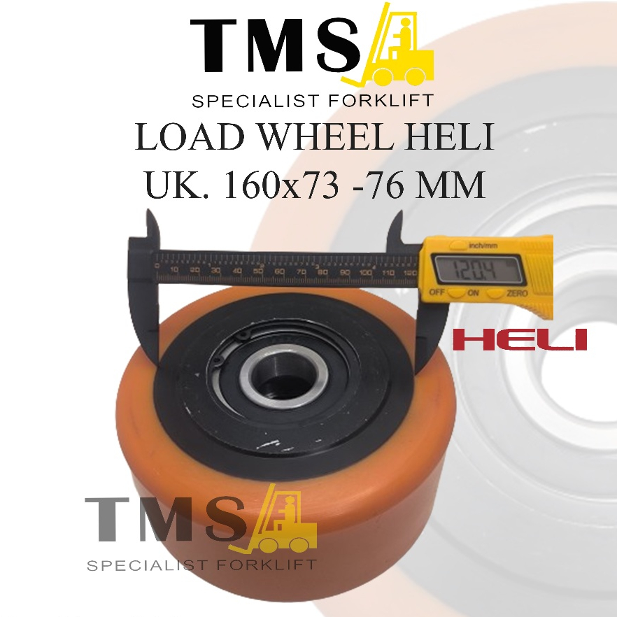 Roda Load Wheel Depan HELI 160x73 76mm 970033200 CDD16 Stacker Electric - Gambar 3