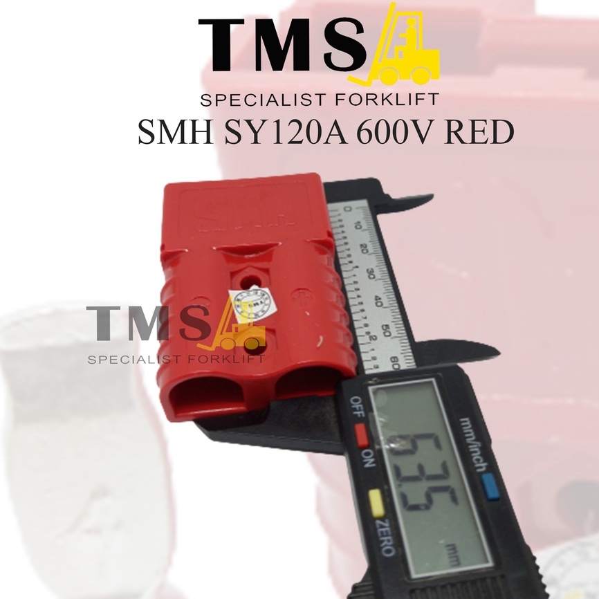 Socket Battery Forklift Eletric SMH SY120A RED Plug not SB Anderson - Gambar 3