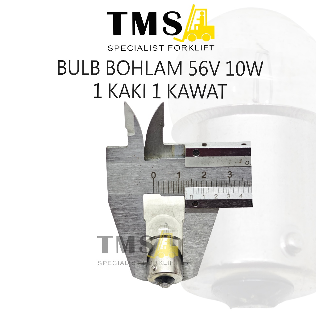 Lampu Bohlam Bulb 56V 10W 1 KAKI 1 KAWAT Bulb Forklift - Gambar 3