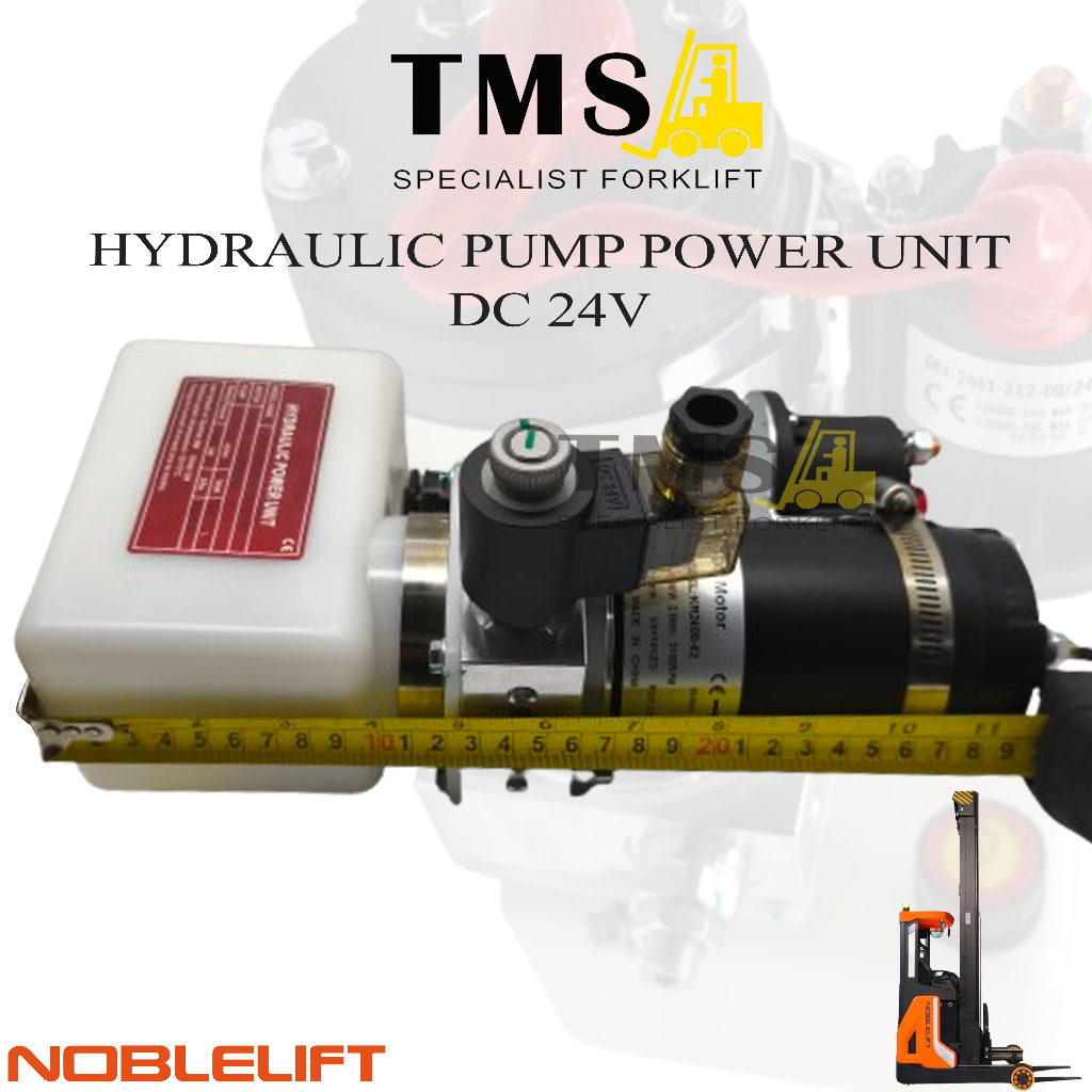 Motor Pump Noblelift PT20 DC 24V 0.8KW MD24080A KR2408 - 02 Hydraulic Pump Power Unit reach Stacker - Gambar 2