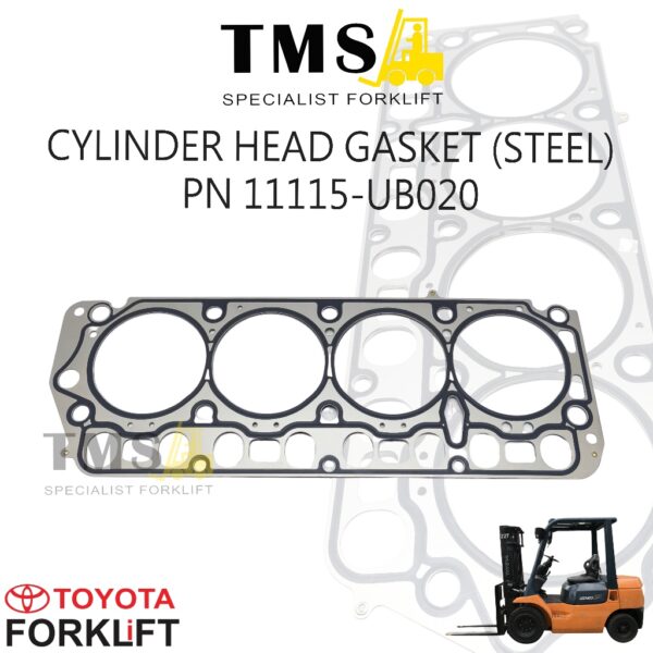 Cylinder Head Gasket Part Number 11115-UB020 Forklift Toyota Engine 4Y 5FG/5FD/6FG/6FD/7FG/7FD