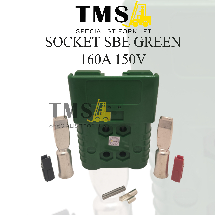 Socket Battery Forklift SBE 160 Green Plug SBE160A Hijau 160V DC