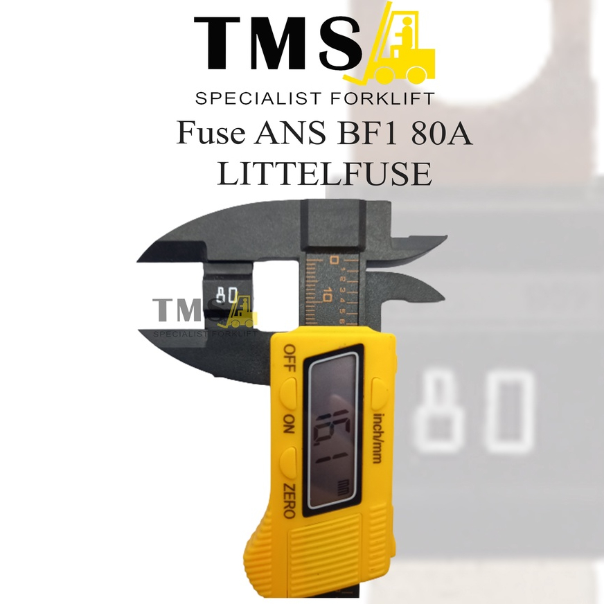 Fuse Littelfuse 80A Forklift BF1 32V Littel Fuse MIDI Forklift Eletrik - Gambar 5