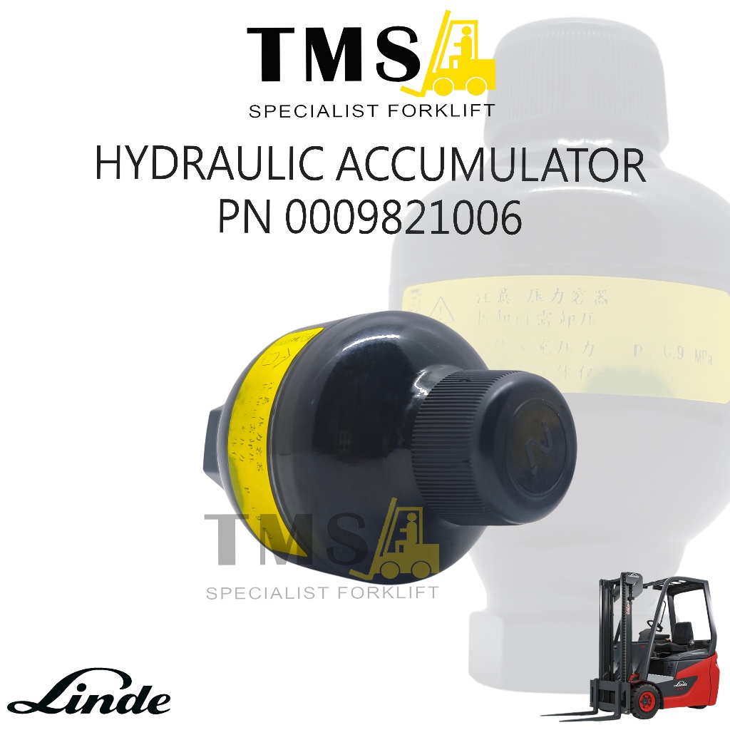 Hydraulic Accumulator Part Number 0009821006 Forklift Linde E16 E18 H20 H25 H30 - Gambar 2