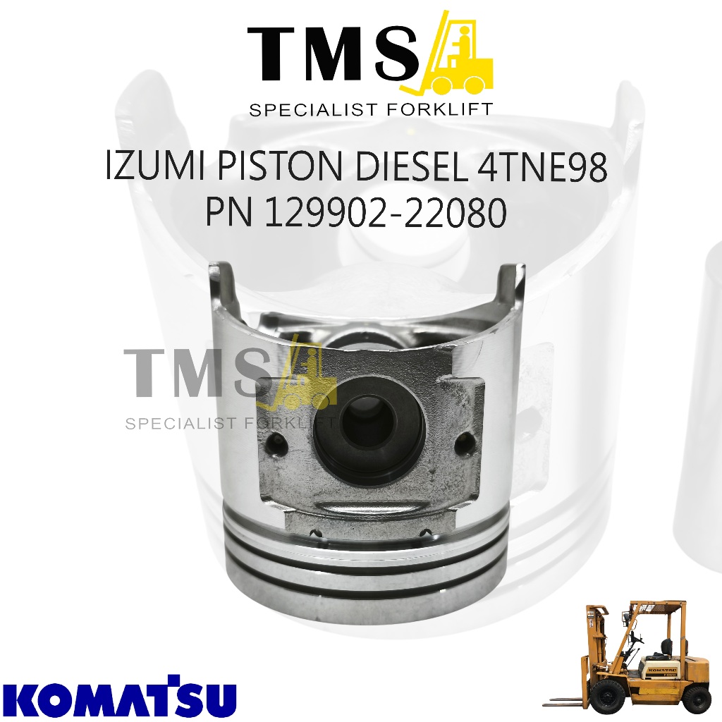 IZUMI Piston Diesel 4TNE98 Part Number 129902-22080 untuk Forklift Komatsu & Mesin Yanmar - Gambar 2
