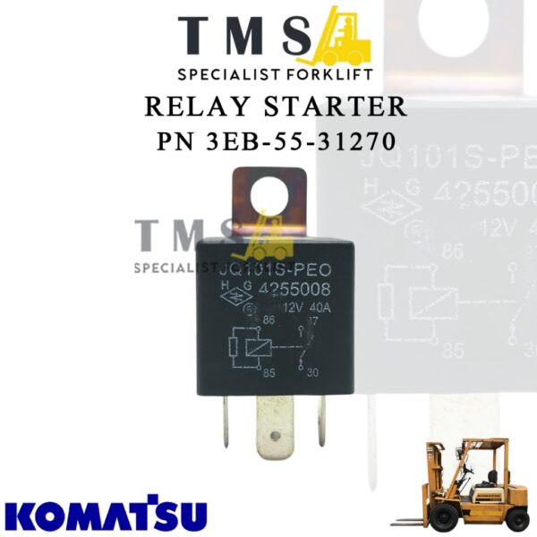 Relay Starter Komatsu 3EB-55-31270 12V 40A Relay Starter Forklift Diesel