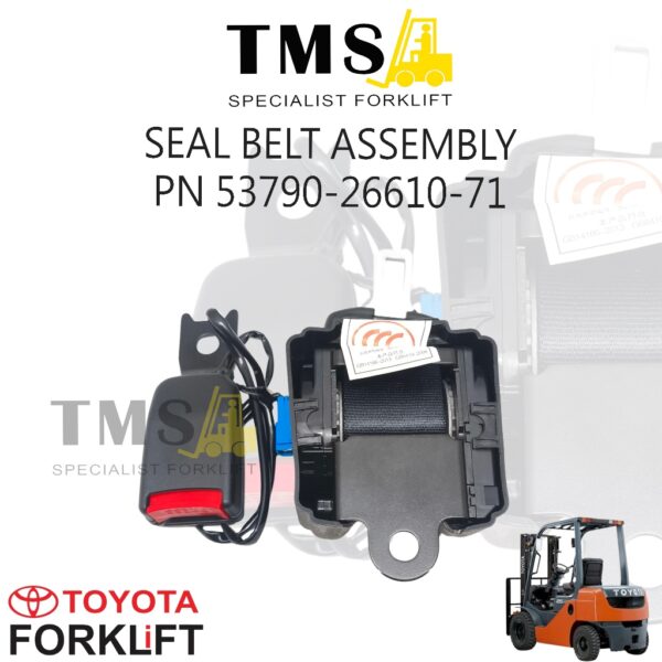 Part Number 53790-26610-71 Seat Belt Assembly Forklift Safety Belt GPE Heavy Duty