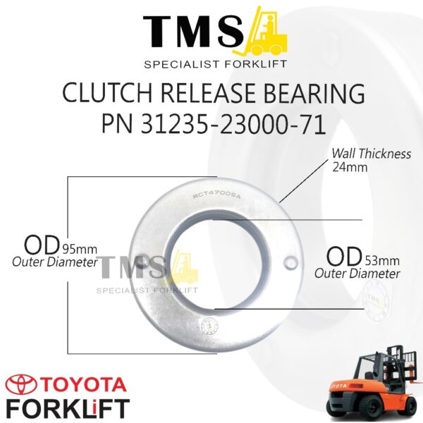 Clutch Release bearing - Part Number 31235-23000-71 For Toyota Forklfit