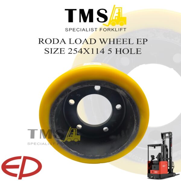 Roda Drive Wheel EP Forklift 254x114 5 Hole Pallet truck Stacker  EP CQD16L Forklift CWD 1.6 Ton