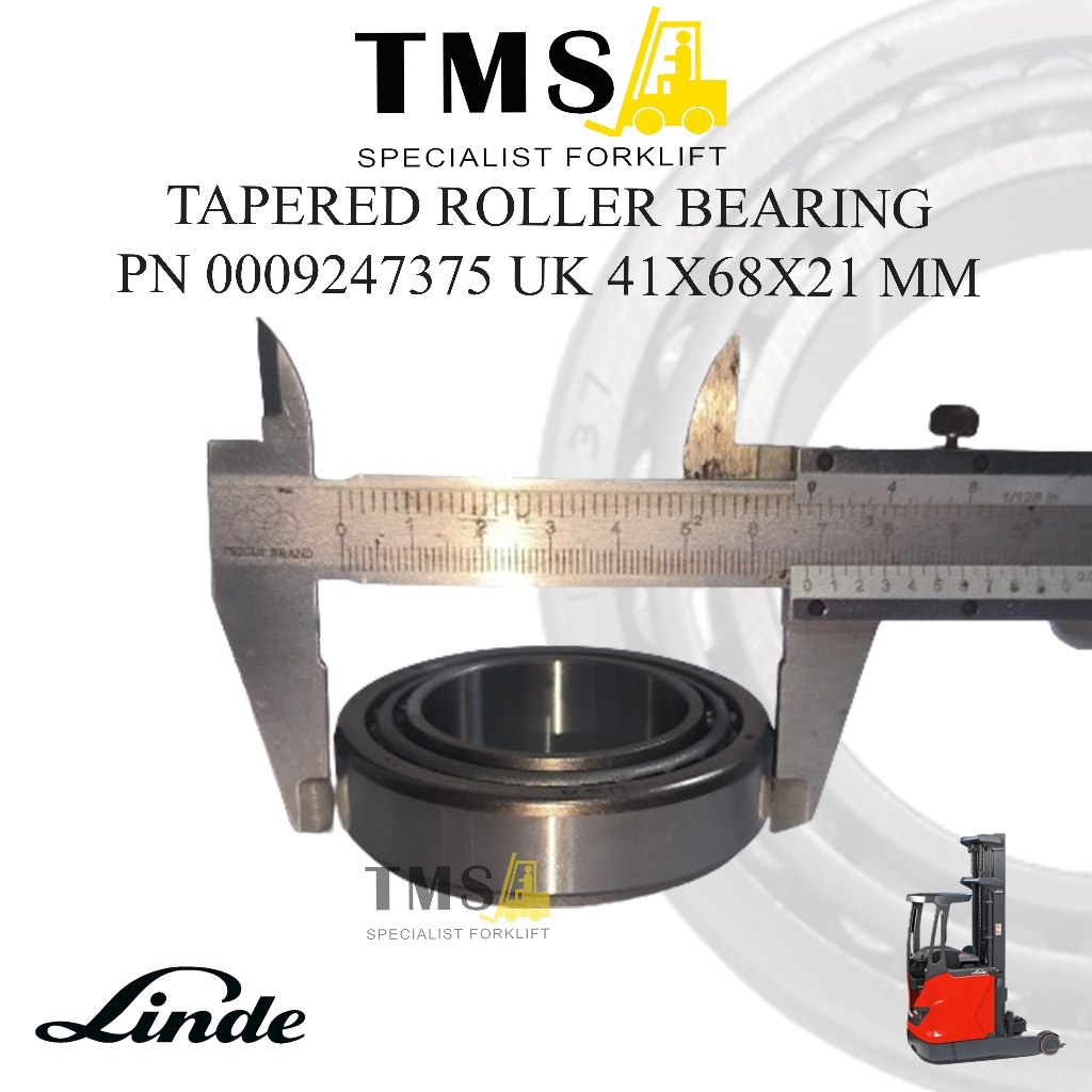 Tapered Roller Bearing 0009247375 41x68x21 Linde Forklift R14 R16 Load Wheel - Gambar 4