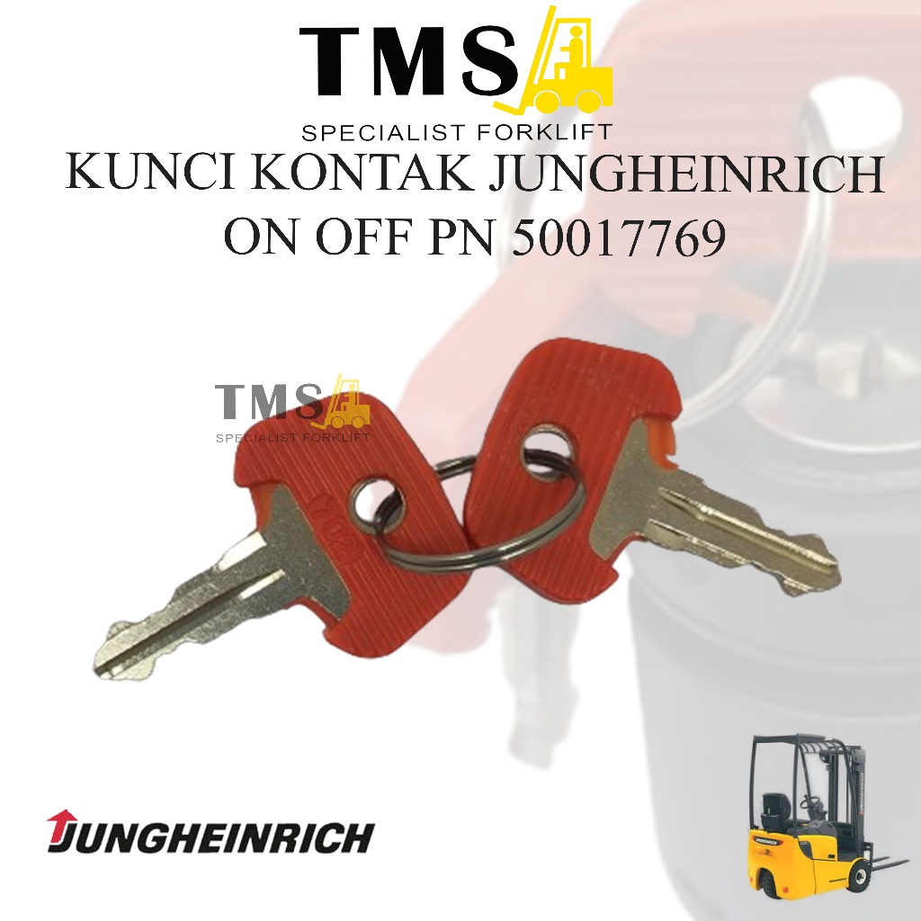 Kunci Kontak Forklift Jungheinrich 50017769 Reachtruck Switch Ignition Switch On Off Counter Balance - Gambar 5