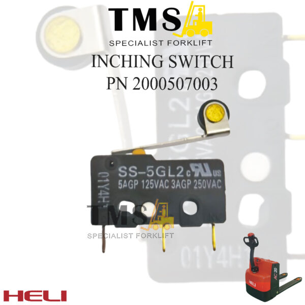 Forklift Part Inching Switch Used for Cbd20~150 HELI 2000507003 5A 250V Heli  2 Ton