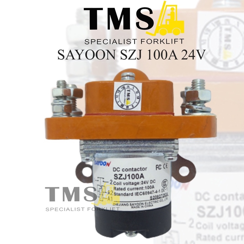 Sayoon Contactor SZJ100A MJZ100A 24V NO SZJ ZJ Forklfit Kontaktor