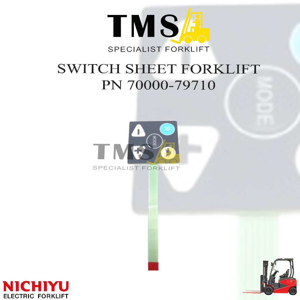 Display Keypad Gauge Button 70000-79710 Tombol Display Nichiyu Forklift FB10 F30 Forklift 1 ton Forklift 3 Ton
