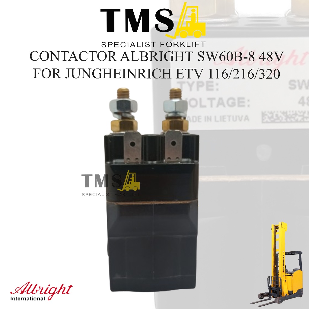Albright Contactor For Forklift SW60B-8 Jungheinrich ETV 116-216-320 48V - Gambar 2
