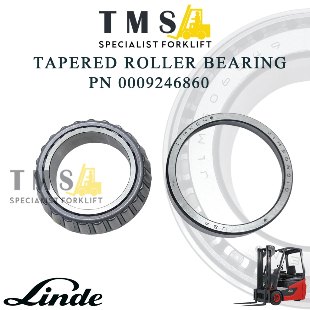 Tapered Roller Bearing Linde Forklift Part Number 0009246860 Ukuran 55x90x23mm Forklift - Gambar 3