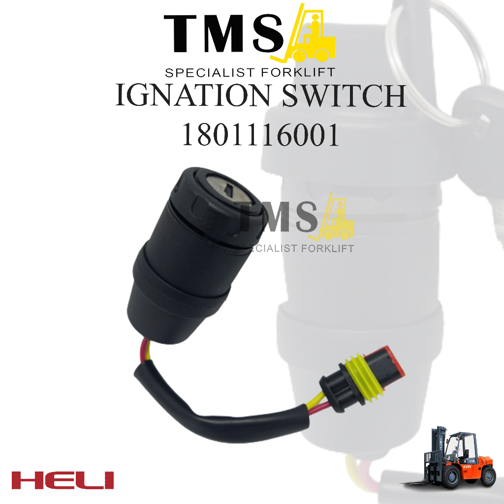 Kunci Kontak Ignition Switch 1801116001 for Heli Forklift CBD460 CDD93 - Gambar 2