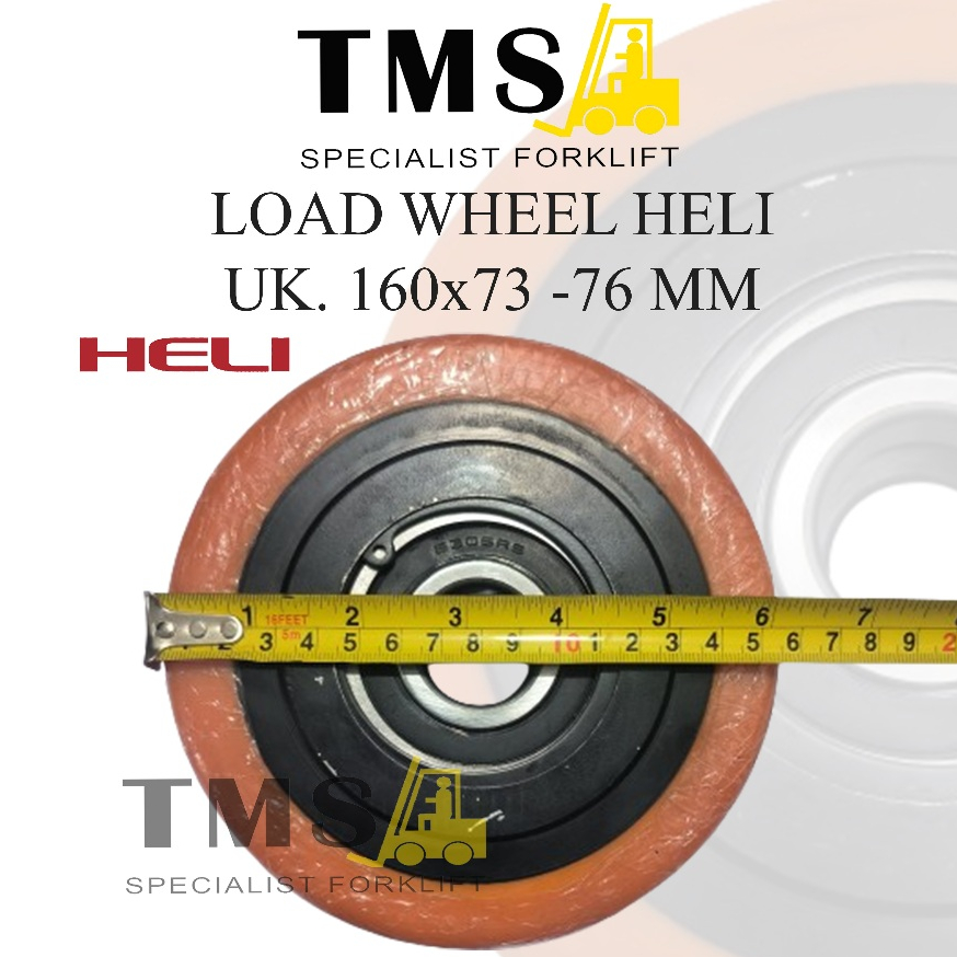 Roda Load Wheel Depan HELI 160x73 76mm 970033200 CDD16 Stacker Electric - Gambar 2