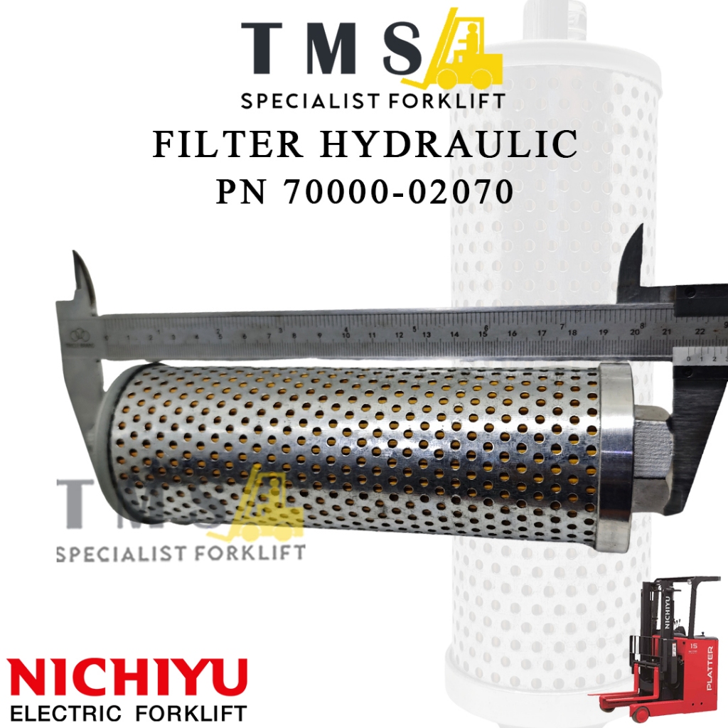 Filter Hydraulic Nichiyu PN 70000-02070 Hydraulic Oil Filter Forklift Elektrik - Gambar 5