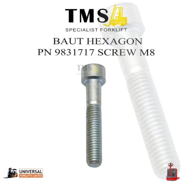 Baut Hexagon 9831717 Forklift Head CAP Screw M8 Stacker Pallet Mover Electric