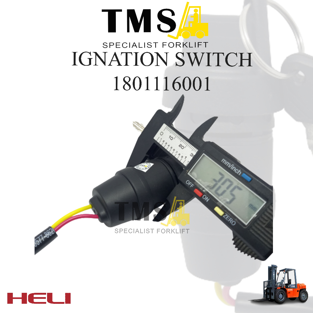 Kunci Kontak Ignition Switch 1801116001 for Heli Forklift CBD460 CDD93 - Gambar 4