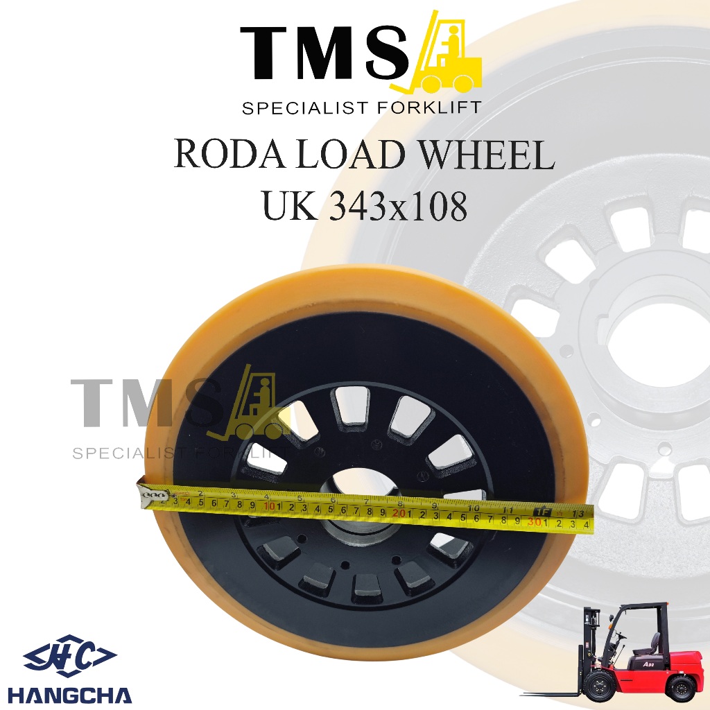 Roda Load Wheel Hangcha Uk 343x108 kapasitas 2 – 3 Ton For Forklift - Gambar 5