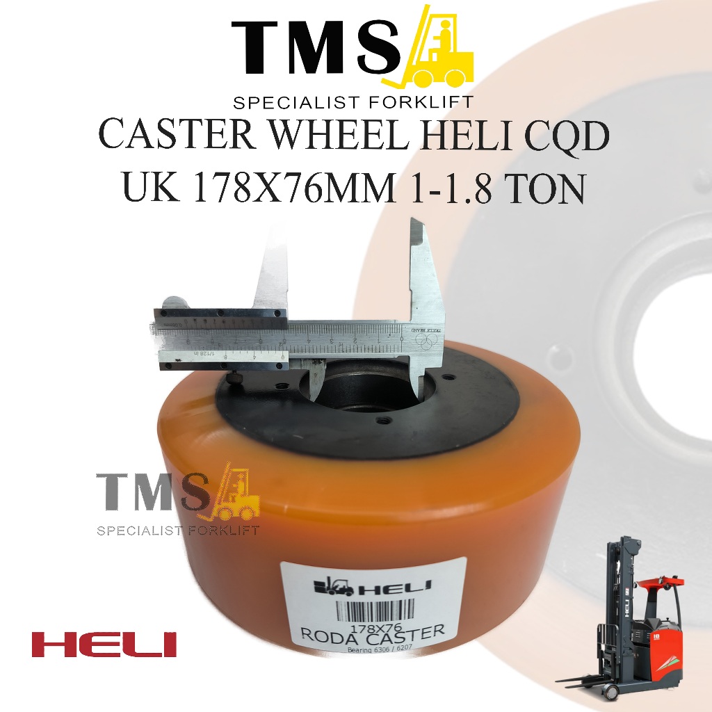 Roda Caster HELI CQD Forklift Reachtruck 178x76 Stabilizer Wheel Roda - Gambar 6