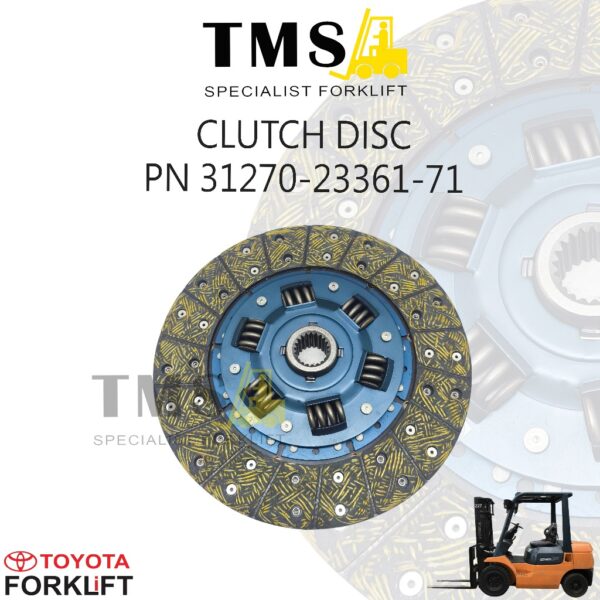 PN 31270-23361-71 Clutch Disc Toyota Forklift – Kampas Kopling Manual Heavy Duty