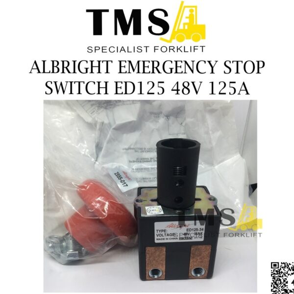 ALBRIGHT EMERGENCY STOP SWITCH ED125-34 48V 125A FOR FORKLIFT
