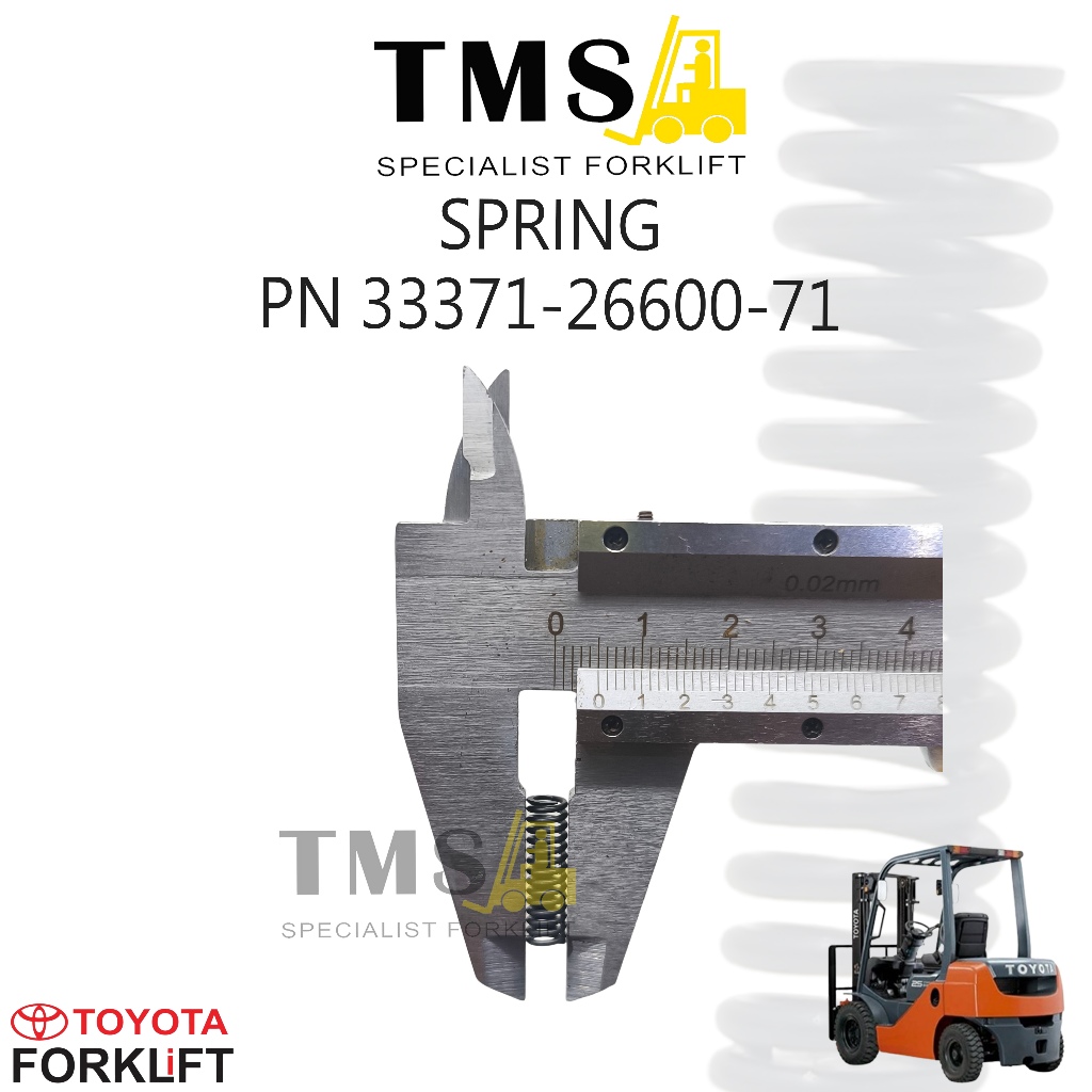 Part Number 33371-26600-71 SPRING TOYOTA FORKLIFT TRANSMISSION 8FD 8FG SERIES - Gambar 4
