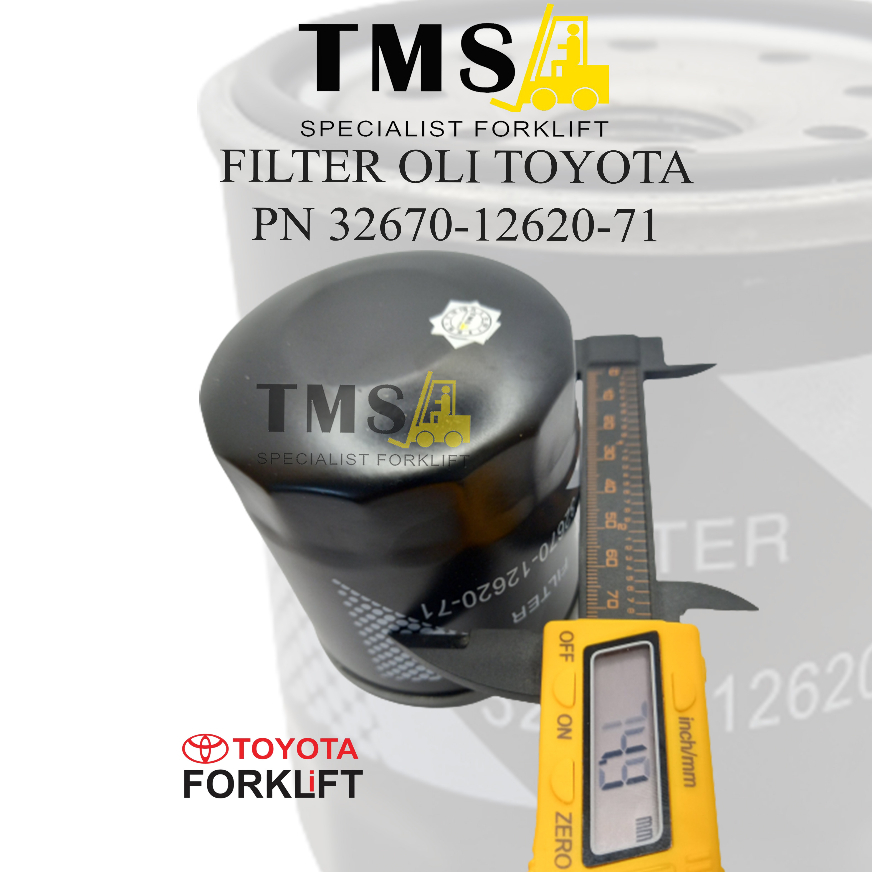 Filter Oli Forklift Toyota 32670-12620-71 8FD10 - 8FD30 1-3 Ton - Gambar 5