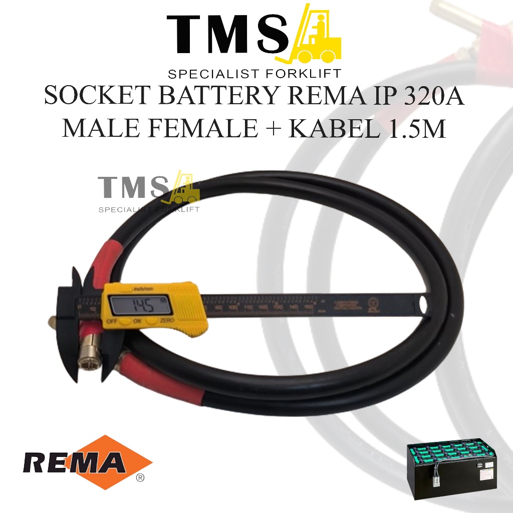 Socket Battery REMA IP 320A Male Female Extention Kabel 1.5 Meter - Gambar 5