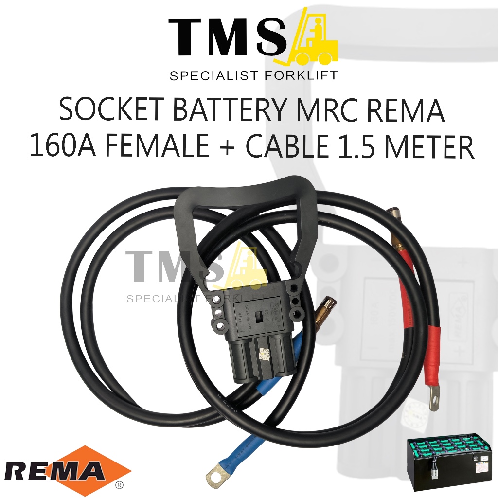 MRC REMA PLUG BATTERY FORKLIFT ELECTRIC MRC 160A FEMALE MRC Connectors With Cable - Gambar 2