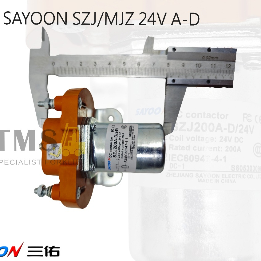 Sayoon Contactor SJZ MZJ 200A 24V For Forklift Handlift Electric Selenoid - Gambar 4
