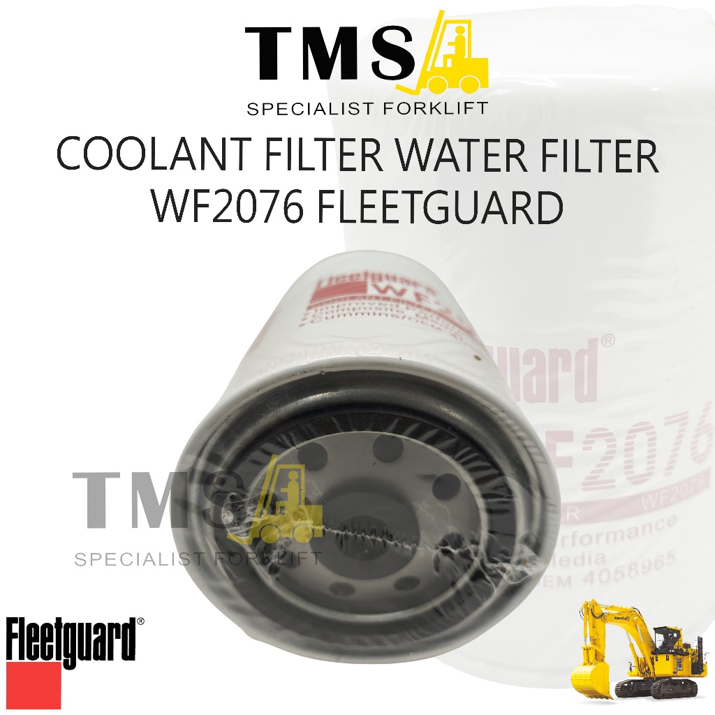 Coolant Filter Fleetguard WF2076 Water Filter Radiator Excavator Komatsu Hitachi Cummins KTA19 KTA38 QSK19 - Gambar 3