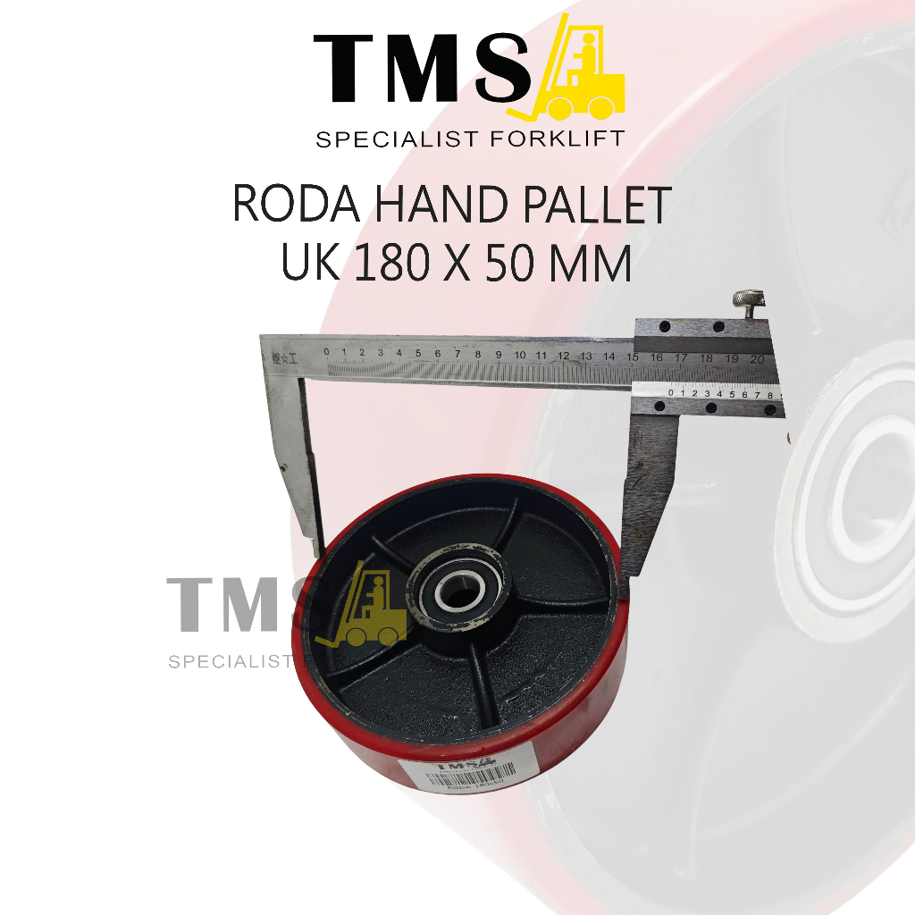 Roda Hand Pallet 180x50 Steering Wheel Heavy Duty - Gambar 4