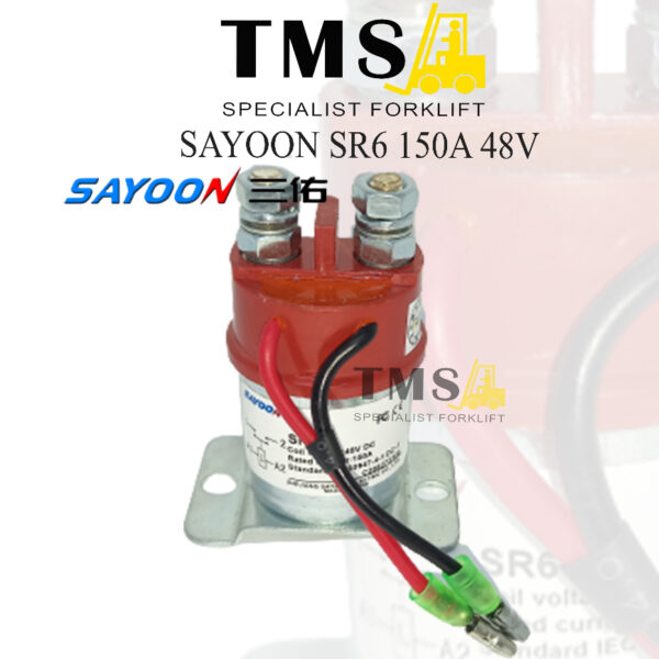 Contactor Relay Sayoon SR6 150A 48V NO Palet Mover Eletric Kontaktor