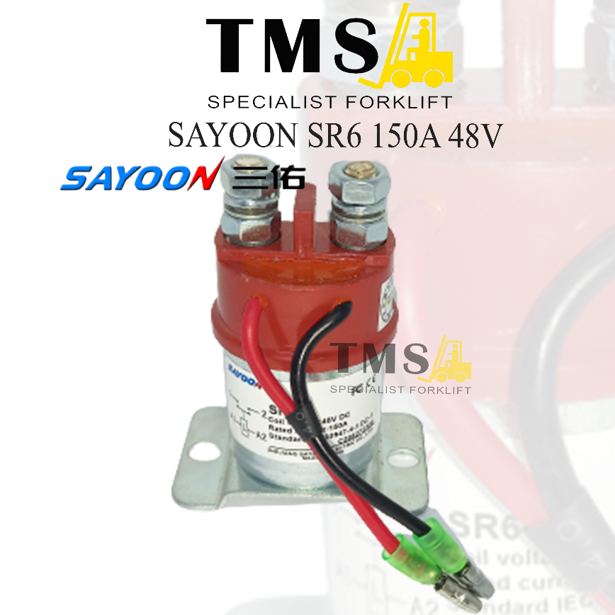 Contactor Relay Sayoon SR6 150A 48V NO Palet Mover Eletric Kontaktor