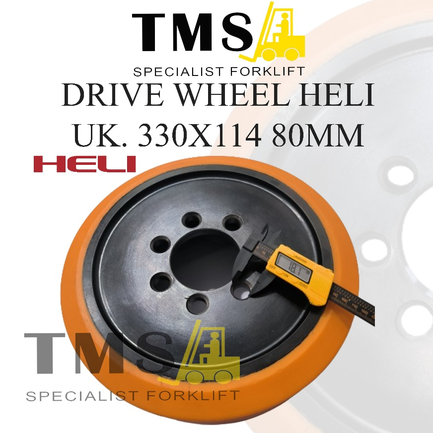 Roda Drive Wheel HELI CQD15 Reachtruck Forklift 330x114 -80mm - Gambar 5